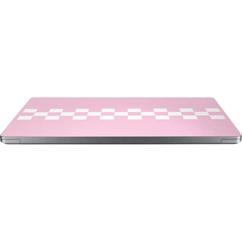 Pink Checkerboard Universal Laptop 18in (14.6 x 10.6in) Skin