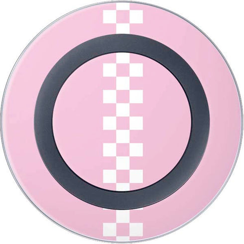 Pink Checkerboard Wireless Charger Skin