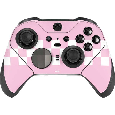 Pink Checkerboard Xbox Elite Wireless Controller Series 2 Skin