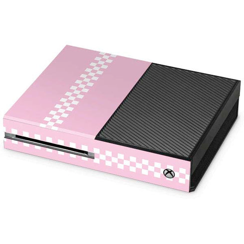 Pink Checkerboard Xbox One Console Skin