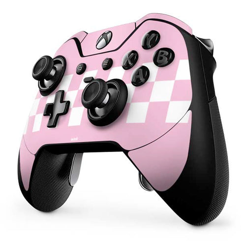 Pink Checkerboard Xbox One Elite Controller Skin
