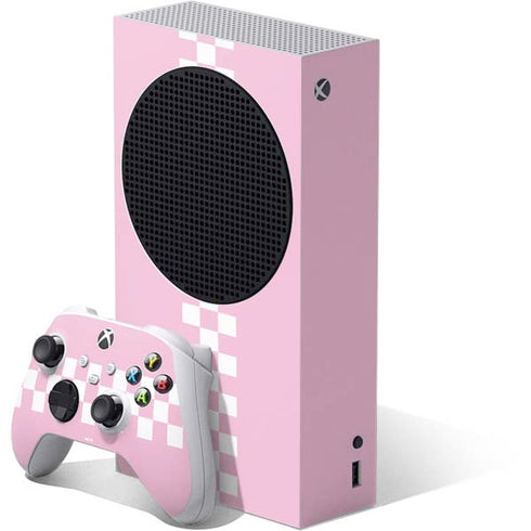 Pink Checkerboard Xbox Series S Skins