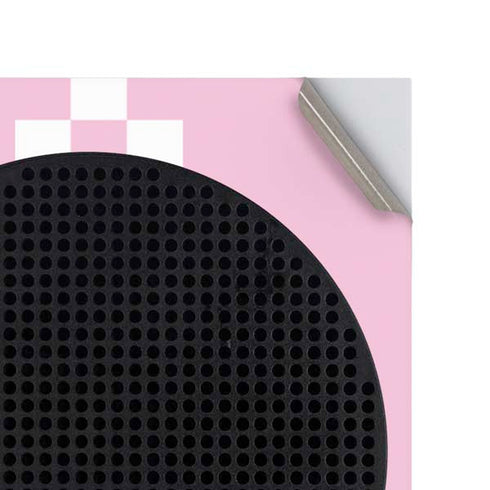 Pink Checkerboard Xbox Series S Console Skin
