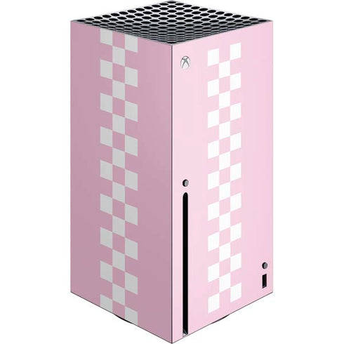 Pink Checkerboard Xbox Series X Console Skin