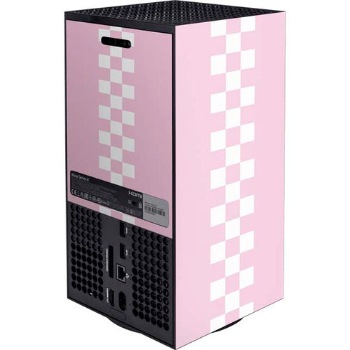 Pink Checkerboard Xbox Series X Console Skin