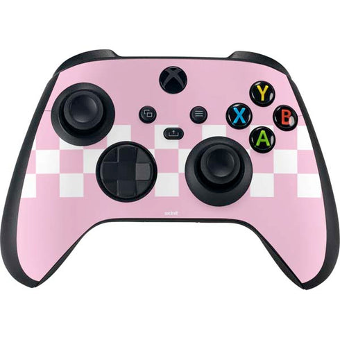Pink Checkerboard Xbox Series X Controller Skin