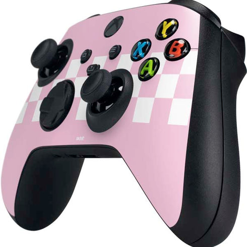 Pink Checkerboard Xbox Series X Controller Skin