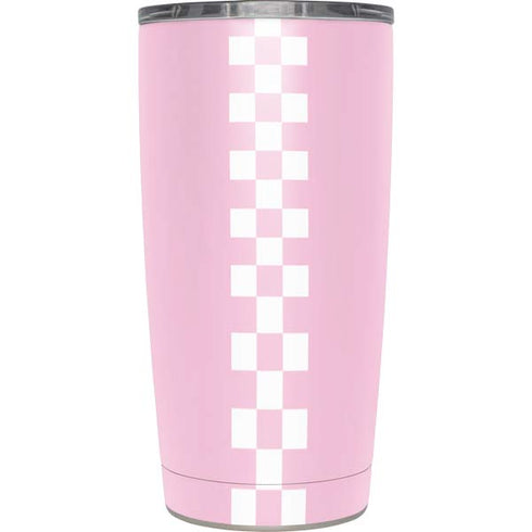 Pink Checkerboard Yeti 20oz Tumbler Skin