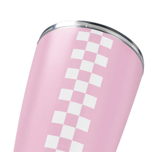 Pink Checkerboard Yeti 20oz Tumbler Skin
