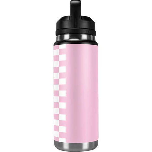 Pink Checkerboard YETI Rambler 26oz Bottle Skin