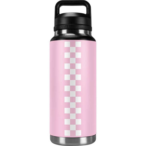 Pink Checkerboard YETI Rambler 36oz Bottle Skin