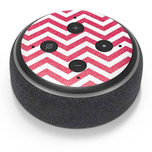 Pink Chevron Amazon Echo Dot Skin