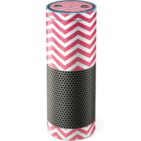 Pink Chevron Amazon Echo Skin