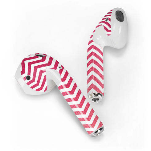 Pink Chevron Apple AirPods 2 Skin