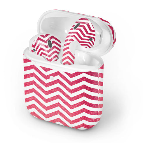 Pink Chevron Apple AirPods 2 Skin