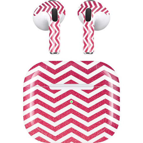 Pink Chevron Apple AirPods (3rd Gen 2021) Skin