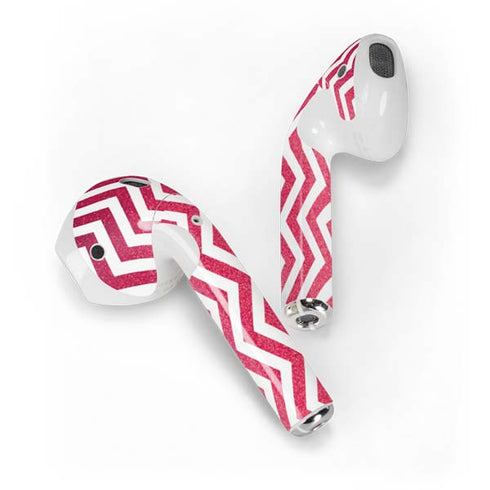 Pink Chevron Apple AirPods Skin
