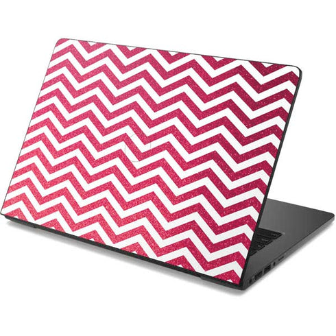 Pink Chevron Dell Chromebook Skin