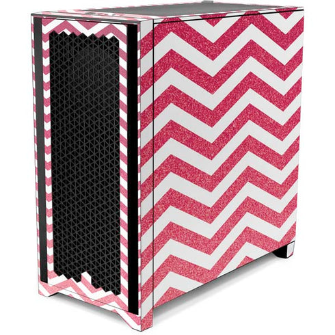 Pink Chevron Corsair 4000D Tempered Glass Mid-Tower ATX Case Skin