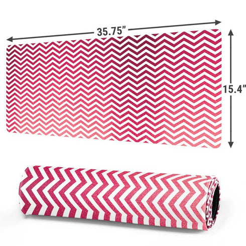 Pink Chevron Gaming Mouse Pad