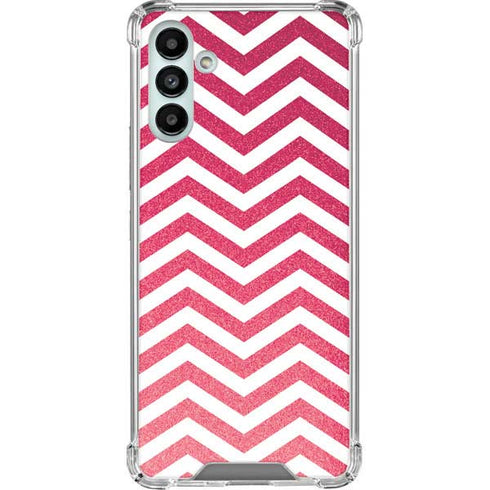 Pink Chevron Galaxy A13 5G Clear Case