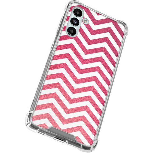 Pink Chevron Galaxy A13 5G Clear Case