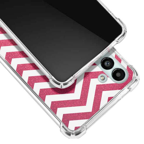 Pink Chevron Galaxy A13 5G Clear Case