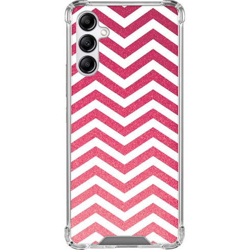 Pink Chevron Galaxy A14 5G Clear Case