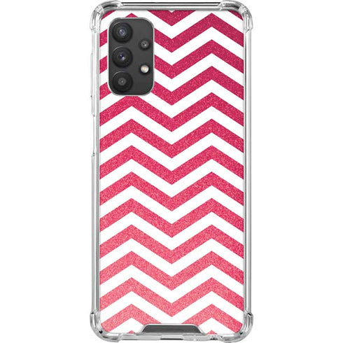 Pink Chevron Galaxy A32 5G Clear Case