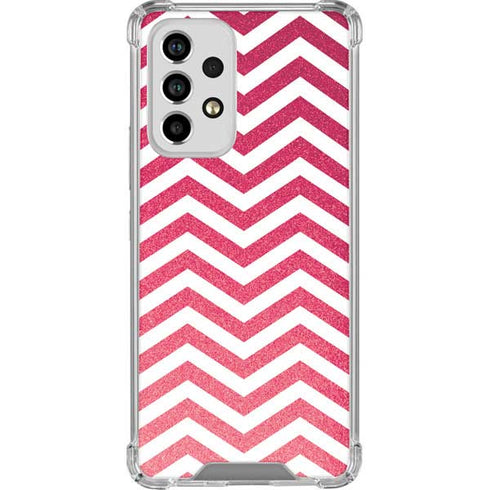 Pink Chevron Galaxy A33 5G Clear Case