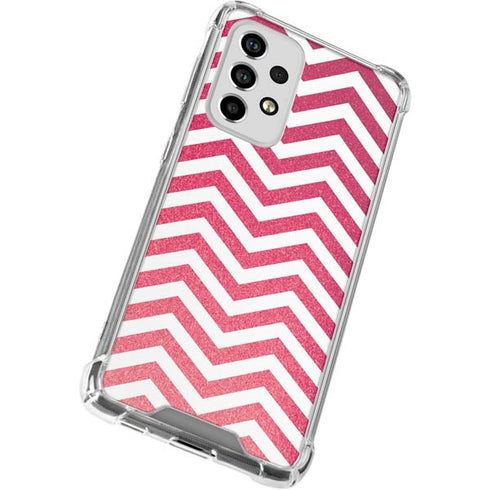 Pink Chevron Galaxy A53 5G Clear Case