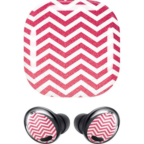 Pink Chevron Galaxy Buds Pro Skin