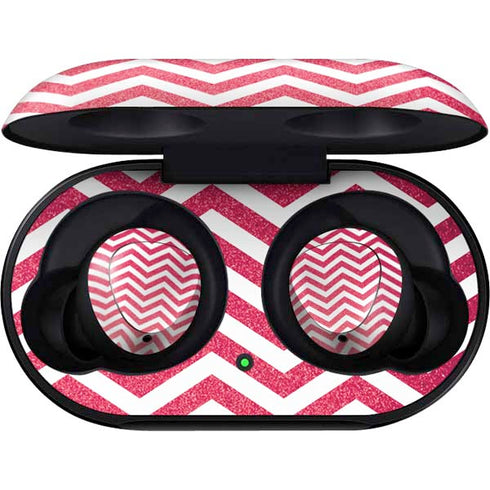 Pink Chevron Galaxy Buds Skin