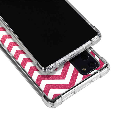 Pink Chevron Galaxy Note20 5G Clear Case