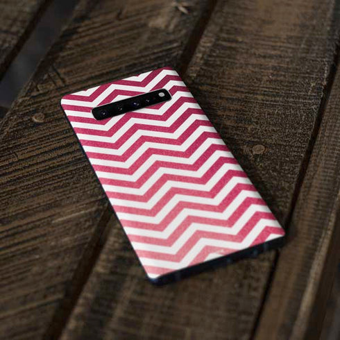 Pink Chevron Galaxy S10 Plus Skin