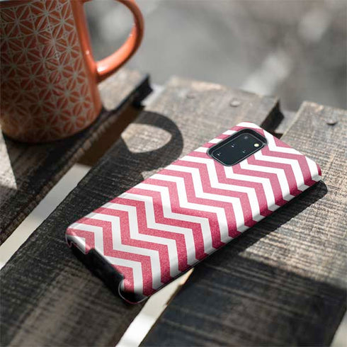 Pink Chevron Galaxy S20 Plus Pro Case