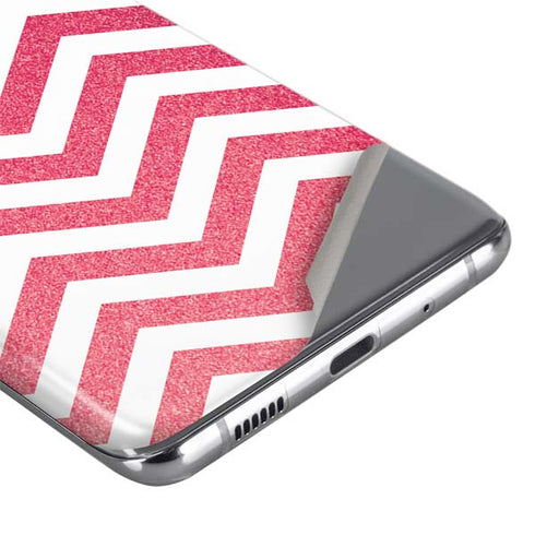 Pink Chevron Galaxy S20 Plus Skin