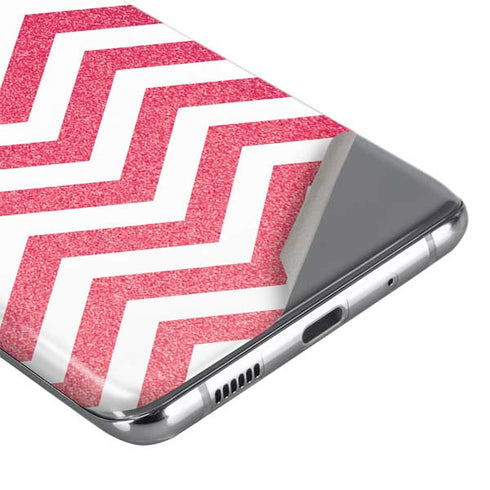 Pink Chevron Galaxy S20 Skin