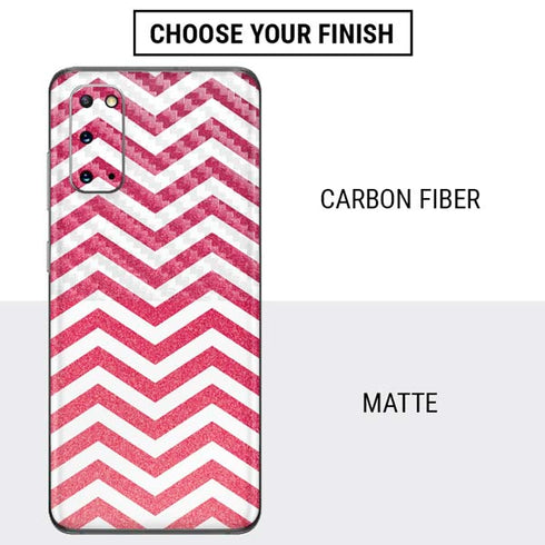 Pink Chevron Galaxy S20 Skin