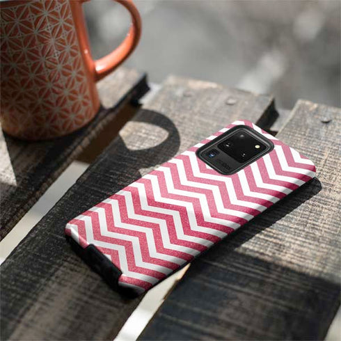Pink Chevron Galaxy S20 Ultra 5G Pro Case
