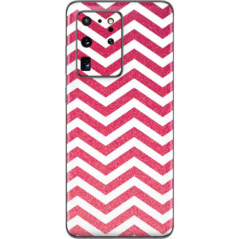Pink Chevron Galaxy S20 Ultra 5G Skin