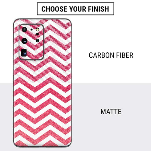 Pink Chevron Galaxy S20 Ultra 5G Skin