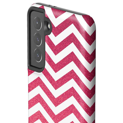 Pink Chevron Galaxy S21 5G Pro Case