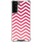 Pink Chevron Galaxy S21 FE Clear Case