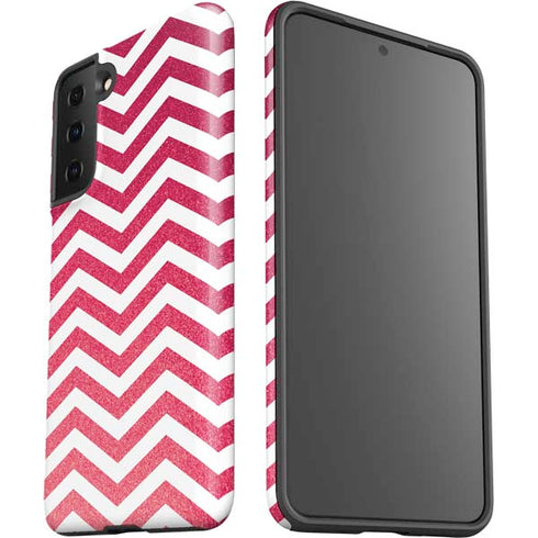 Pink Chevron Galaxy S21 FE Pro Case