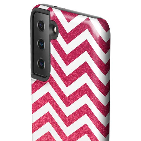 Pink Chevron Galaxy S21 Plus 5G Pro Case