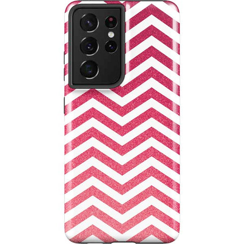 Pink Chevron Galaxy S21 Ultra 5G Pro Case