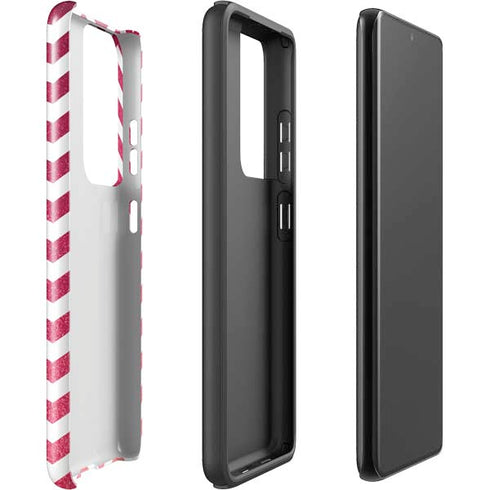 Pink Chevron Galaxy S21 Ultra 5G Pro Case