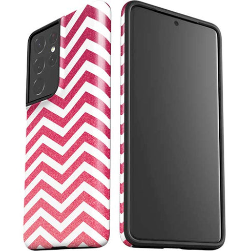 Pink Chevron Galaxy S21 Ultra 5G Pro Case