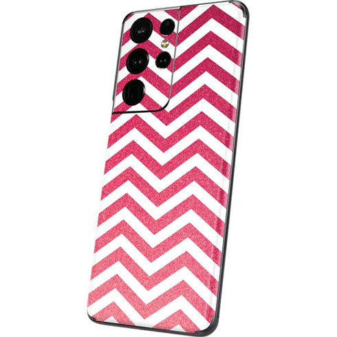 Pink Chevron Galaxy S21 Ultra 5G Skin